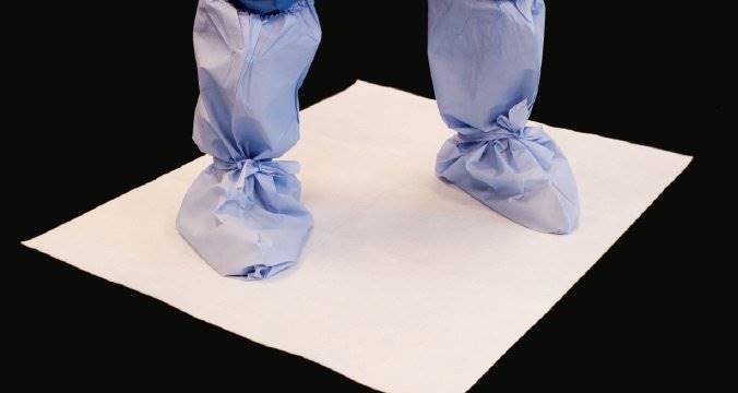 LDI Absorbent Floor Mat EnviroSorb® 30 X 36 Inch White Polyester / Rayon / Polyethylene LDI Absorbent Floor Mat EnviroSorb® 30 X 36 Inch White Polyester / Rayon / Polyethylene