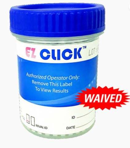 Hemosure Drugs of Abuse Test Kit EZ Clickâ„¢ AMP, BAR, BUP, BZO, COC, mAMP/MET, MDMA, MOR, MET, OXY, PCP, THC (pH, Oxidants, SG) 25 Tests CLIA Waived