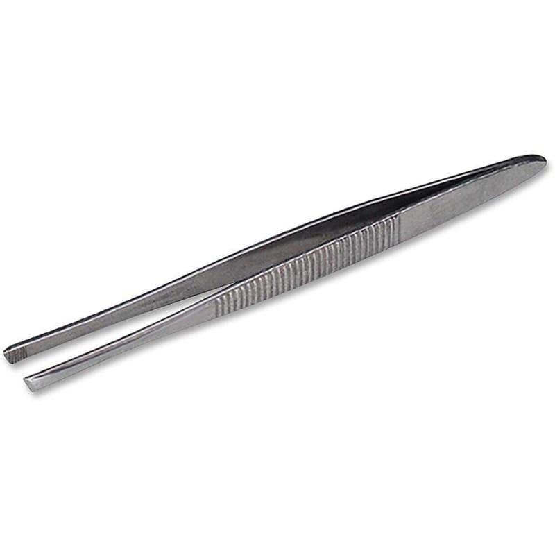 Acme United Tweezers 3 Inch Length Stainless Steel NonSterile NonLocking Thumb Handle Straight Slanted Tips Acme United Tweezers 3 Inch Length Stainless Steel NonSterile NonLocking Thumb Handle Straight Slanted Tips