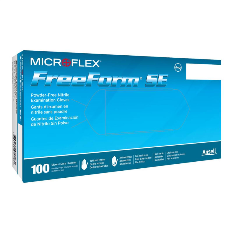 Microflex Medical FreeForm® SE Nitrile Exam Glove, Medium, Blue Microflex Medical FreeForm® SE Nitrile Exam Glove, Medium, Blue