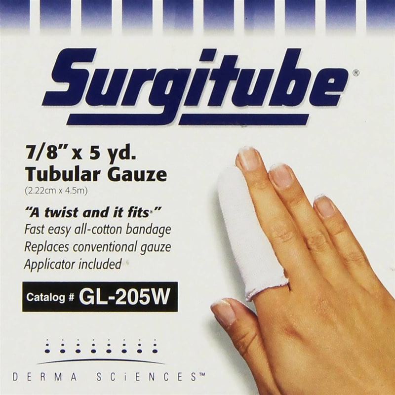 Gentell Surgitube® Tubular Retainer Dressing, Size 2, 7/8 Inch x 5 Yard Gentell Surgitube® Tubular Retainer Dressing, Size 2, 7/8 Inch x 5 Yard