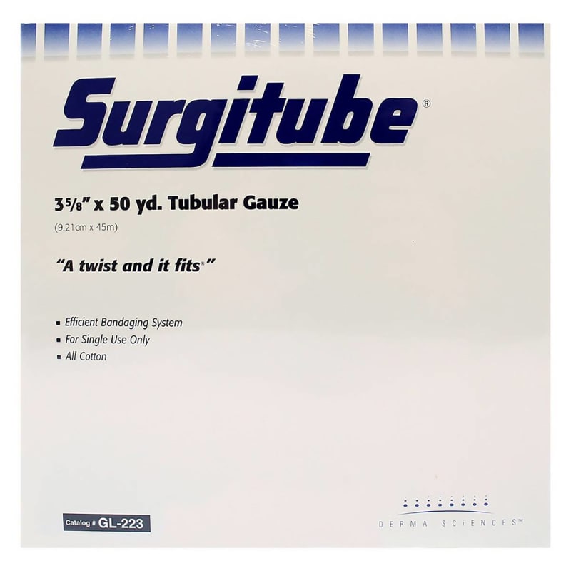 Gentell SurgitubeÂ® Tubular Retainer Dressing, 3-5/8 Inch x 50 Yard