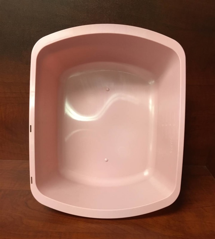 GMAX Industries Wash Basin, Rectangular, 6 Quart, Rose