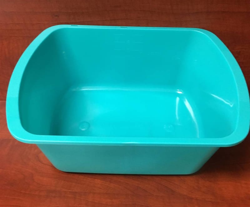 GMAX Industries Wash Basin, Rectangular, 7 Quart, Turquoise
