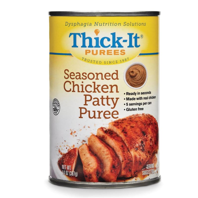 Kent Precision Foods Thick-ItÂ® Seasoned Chicken Patty PurÃ©e Thickened Food, 14-ounce can