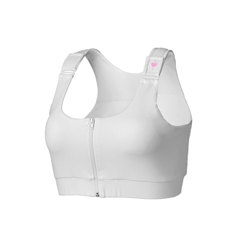 heart&core Sports and Medical LLC Shirl Post Surgical Bra, White, 2X-Large heart&core Sports and Medical LLC Shirl Post Surgical Bra, White, 2X-Large