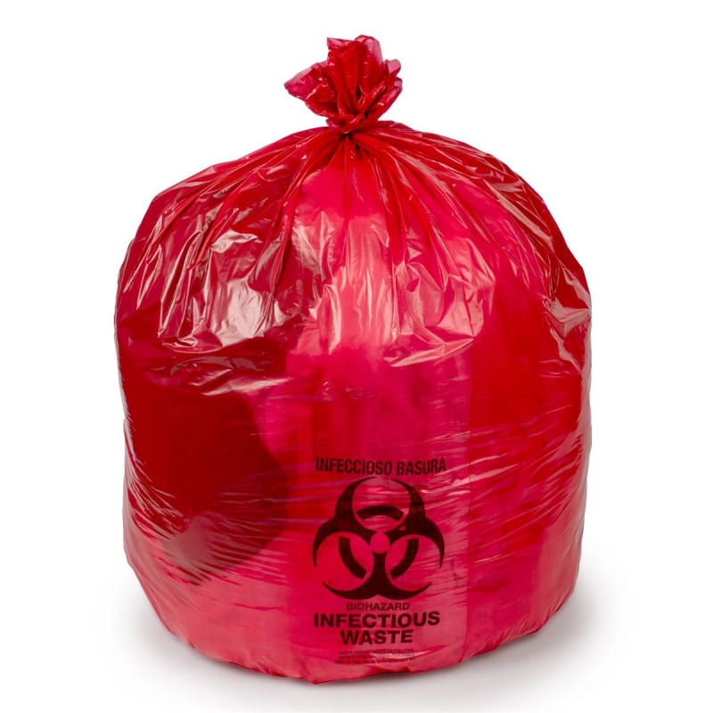 Colonial Bag Corp Colonial Bag Biohazard Waste Bag, 33 gallon Capacity, 33 x 40 Inch Colonial Bag Corp Colonial Bag Biohazard Waste Bag, 33 gallon Capacity, 33 x 40 Inch