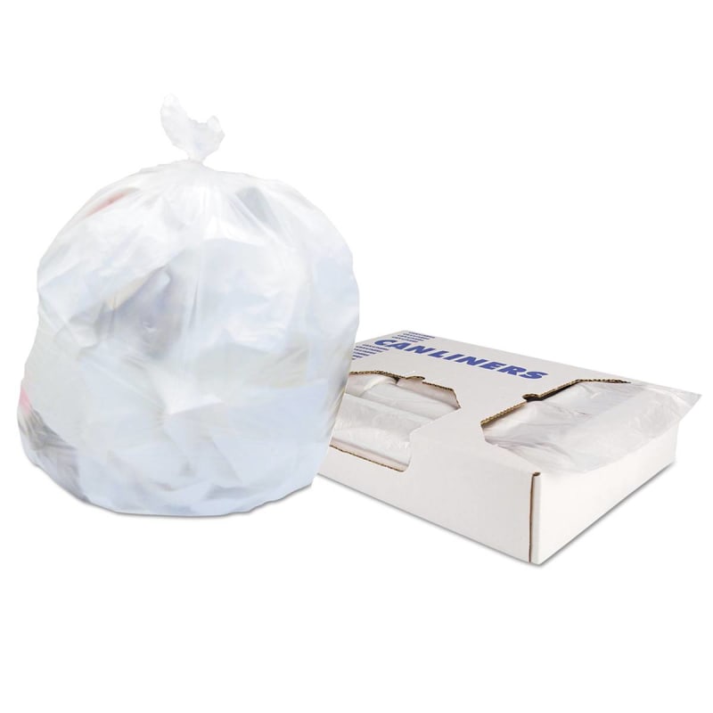 Essendant Co/United Stationers Heritageâ„¢ Standard High Density Trash Bag, Colorless, 10-gallon Capacity