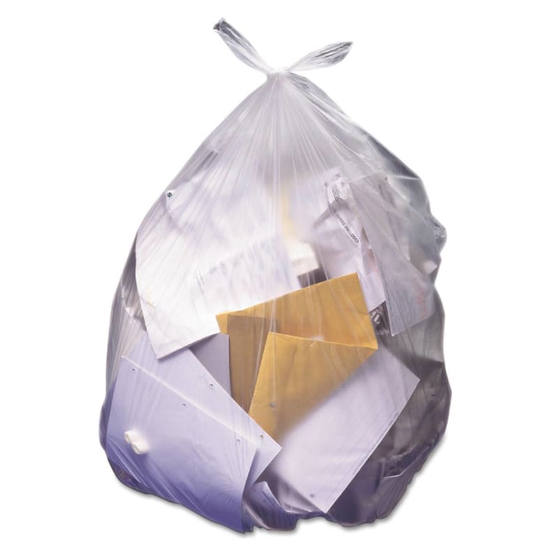 Essendant Co/United Stationers Heritageâ„¢ Standard High Density Trash Bag, Colorless, 45-gallon Capacity