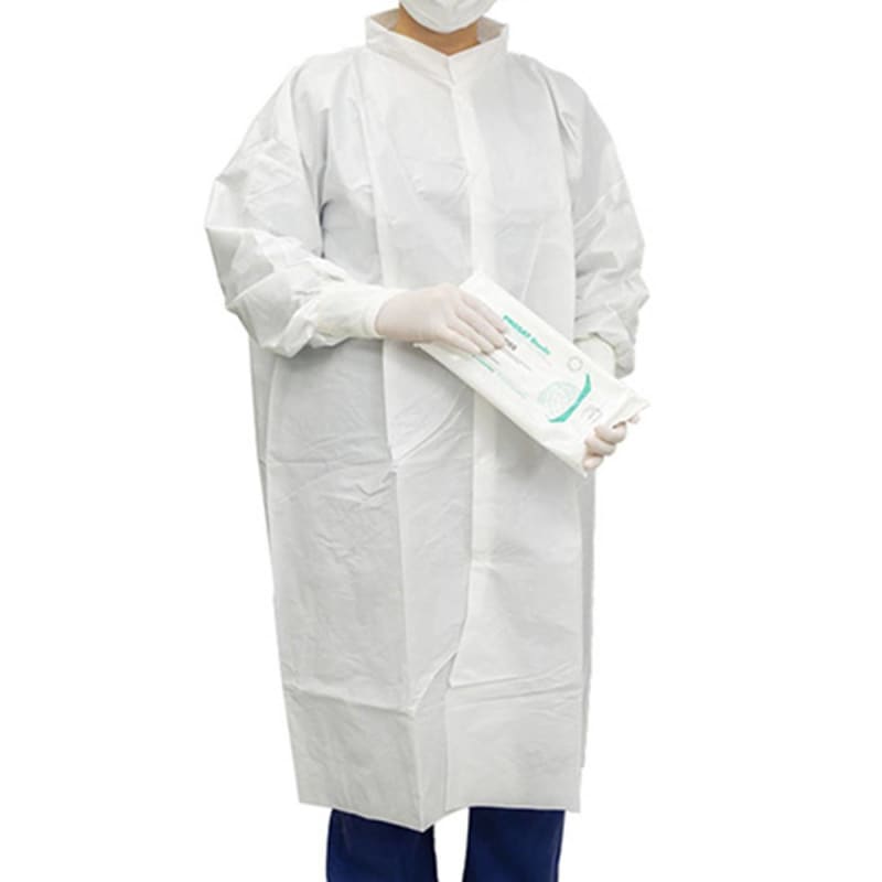 Dupont Specialty Products USA LLC Sterile Cleanroom Lab Coat DuPontâ„¢ TyvekÂ® IsoCleanÂ® White Large Knee Length TyvekÂ® Fabric Disposable