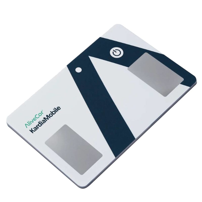AliveCor Inc ECG Mobile Card KardiaMobile® Card Bluetooth Connectivity Smart Phone Display Resting / Stress AliveCor Inc ECG Mobile Card KardiaMobile® Card Bluetooth Connectivity Smart Phone Display Resting / Stress