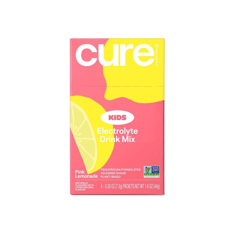 Cure Hydration CureÂ® Kids Electrolyte Drink Mix, Pink Lemonade, 7.5-gram Packet