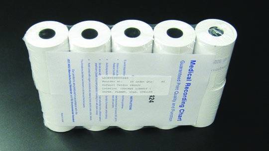 Future Health Concepts Recording Chart Paper Roll Without Grid