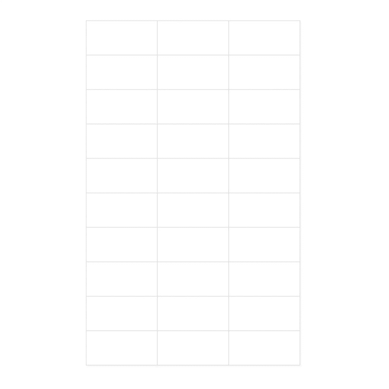 PDC Healthcare Blank Label pdc Laser White 1-1/2 X 2-27/32 Inch