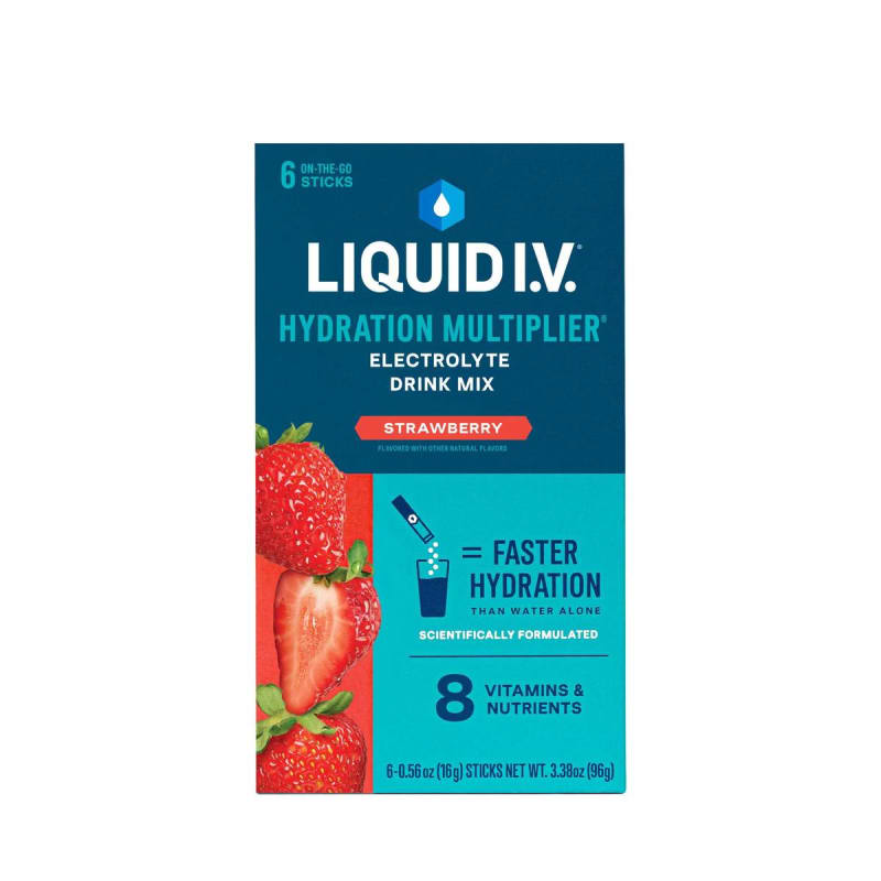 The LIV Group Inc Oral Electrolyte Solution Liquid I.V. Hydration Multiplier® Strawberry Flavor 0.56 oz. The LIV Group Inc Oral Electrolyte Solution Liquid I.V. Hydration Multiplier® Strawberry Flavor 0.56 oz.