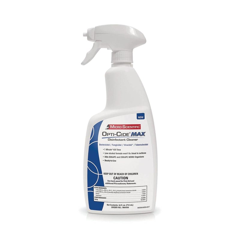 Micro Scientific Industries Micro Scientific Opti-Cide® Max Surface Disinfectant Cleaner, 24-ounce Bottle Micro Scientific Industries Micro Scientific Opti-Cide® Max Surface Disinfectant Cleaner, 24-ounce Bottle