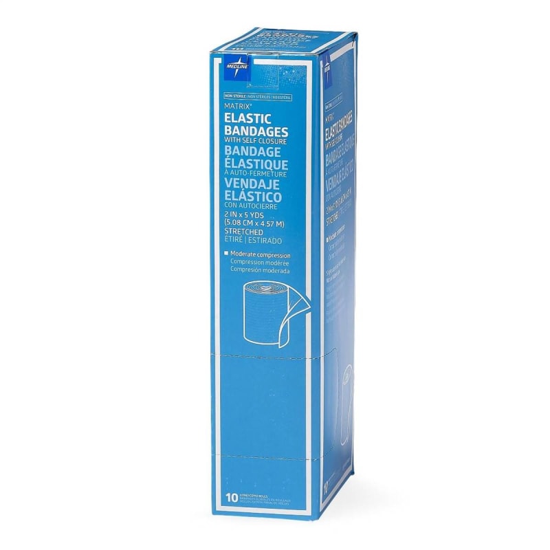 Medline Matrix Double Hook-and-Loop closure Elastic Bandage, 2 Inch x 5 Yard Medline Matrix Double Hook-and-Loop closure Elastic Bandage, 2 Inch x 5 Yard