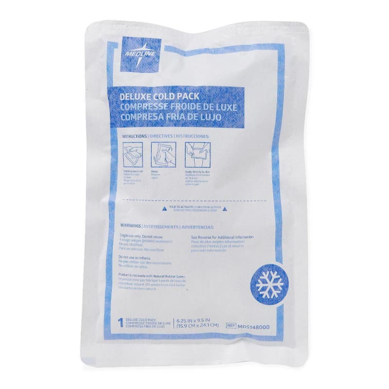 Medline Instant Cold Pack with Cover Medline Deluxe General Purpose 6-1/4 X 9-1/2 Inch Disposable Medline Instant Cold Pack with Cover Medline Deluxe General Purpose 6-1/4 X 9-1/2 Inch Disposable