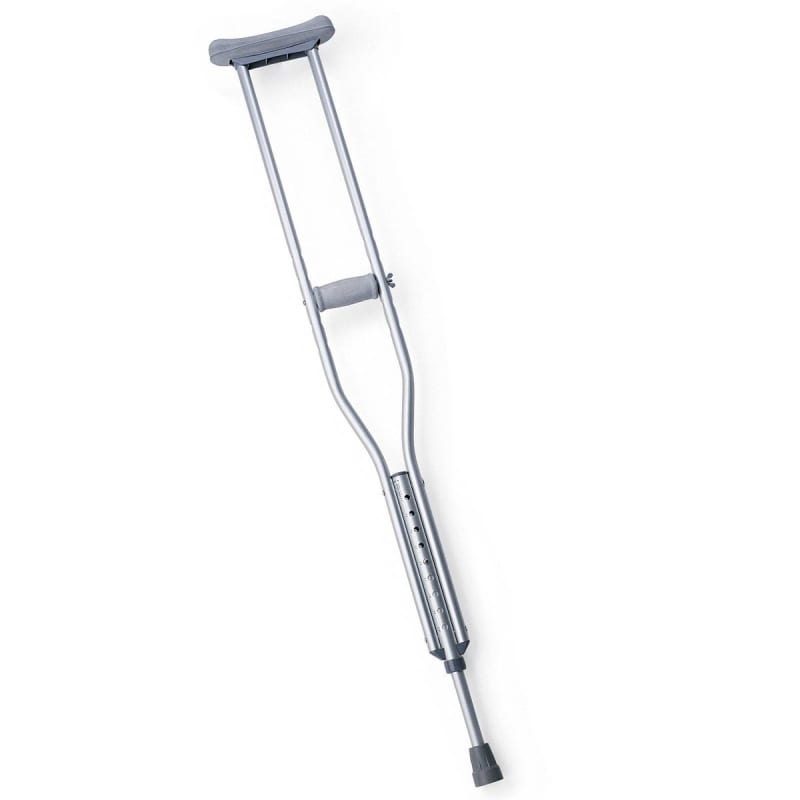 Medline Underarm Crutches Guardian Tall Adult 5 Foot 10 Inch to 6 Foot 6 Inch User Height Aluminum Frame 300 lbs. Weight Capacity Medline Underarm Crutches Guardian Tall Adult 5 Foot 10 Inch to 6 Foot 6 Inch User Height Aluminum Frame 300 lbs. Weight Capacity