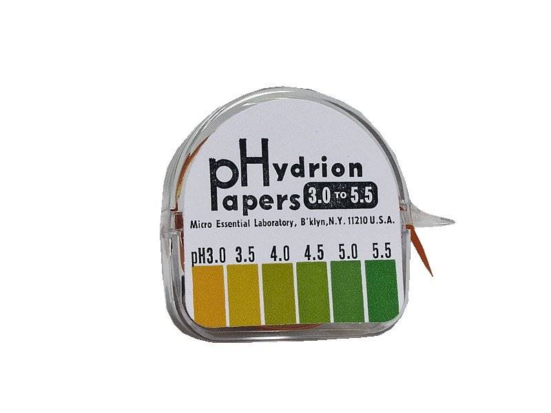 Fisher Anatomical Hydrionâ„¢ pH Paper in Dispenser, 3.0 to 5.5 Fisher Anatomical Hydrionâ„¢ pH Paper in Dispenser, 3.0 to 5.5