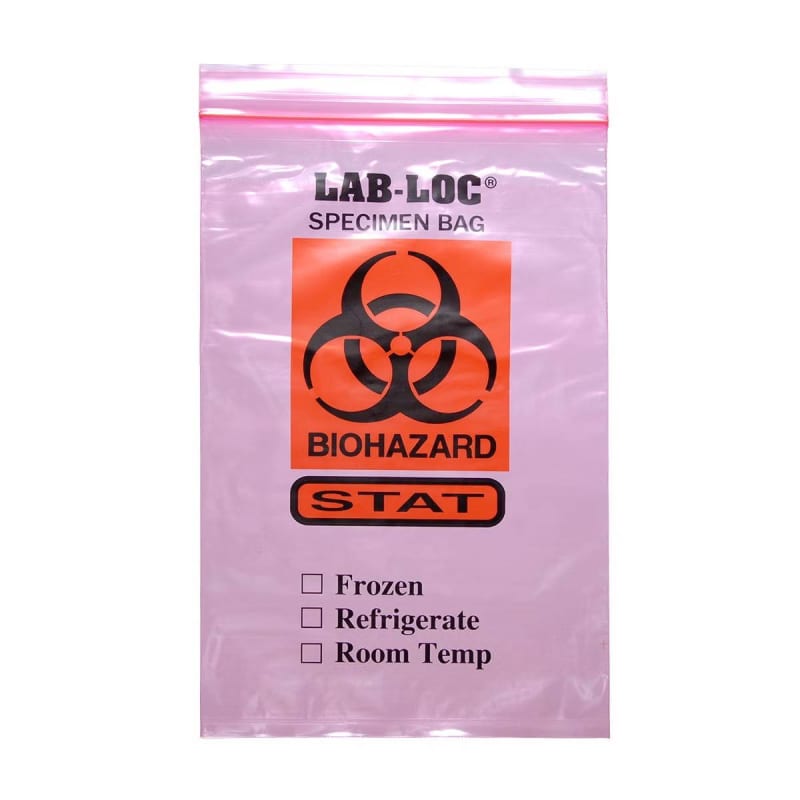 Reclosable Bag MinigripÂ® Red Lineâ„¢ 10 X 13 Inch Plastic Clear Zipper Closure