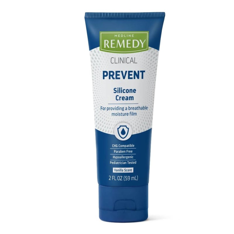 Medline Hand and Body Moisturizer Medline RemedyÂ® Clinical Prevent 2 oz. Tube Vanilla Scent Cream CHG Compatible
