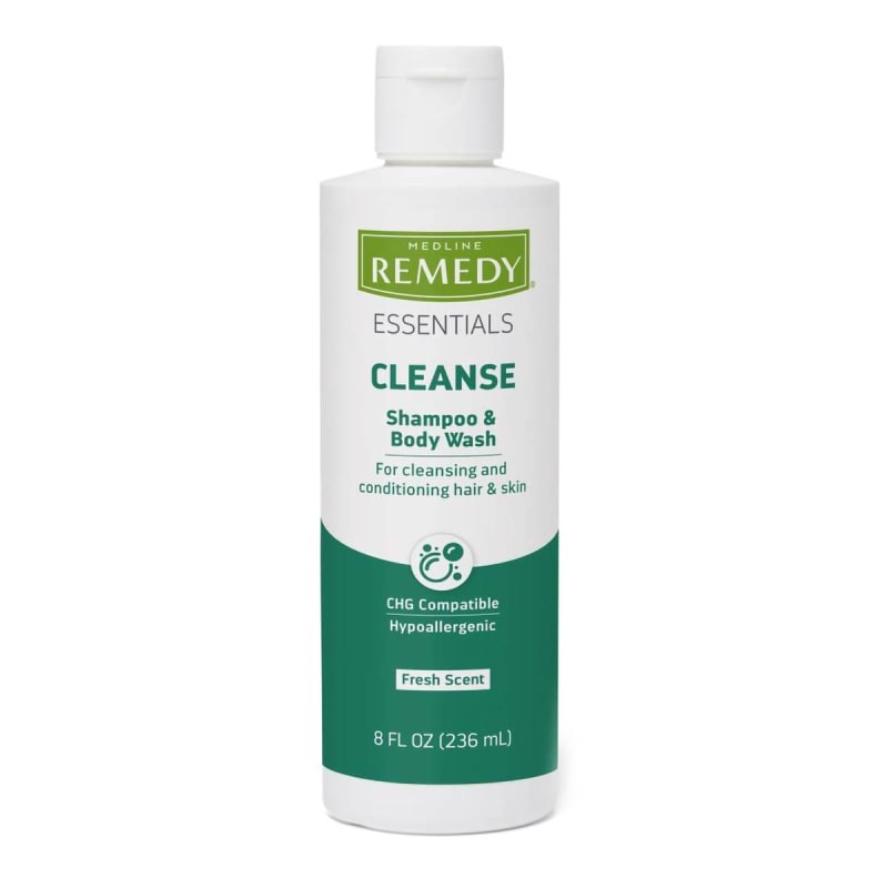 Medline Shampoo and Body Wash Remedy Essentials 8 oz. Flip Top Bottle Citrus Vanilla Scent Medline Shampoo and Body Wash Remedy Essentials 8 oz. Flip Top Bottle Citrus Vanilla Scent
