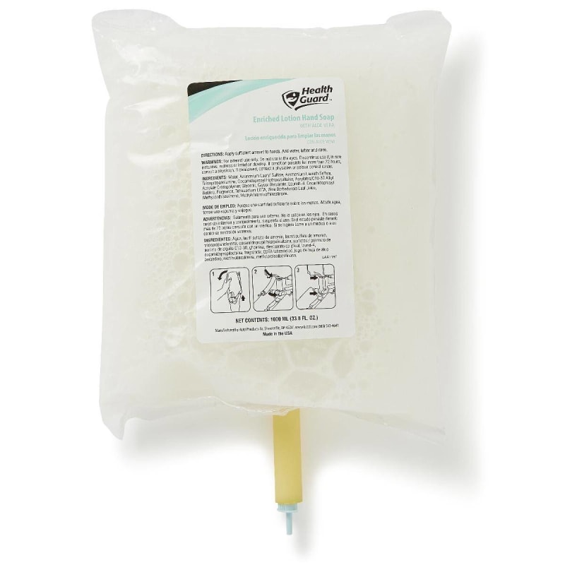 Medline Soap HealthGuard Lotion 1,000 mL Dispenser Refill Bag Floral Scent Medline Soap HealthGuard Lotion 1,000 mL Dispenser Refill Bag Floral Scent