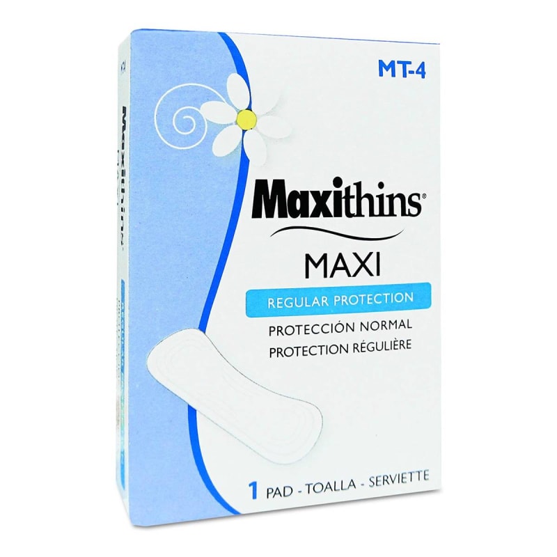 RJ Schinner Co MaxithinsÂ® Maxi Regular Absorbency, Individually Boxed for Vending Machine Use