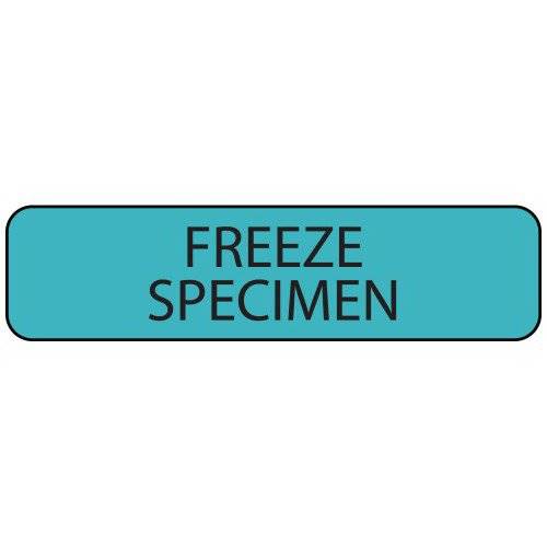 PDC Healthcare Pre-Printed Label MedVision® Laboratory Use Blue Paper FREEZE SPECIMEN Black Temperature Control 5/16 X 1-1/4 Inch PDC Healthcare Pre-Printed Label MedVision® Laboratory Use Blue Paper FREEZE SPECIMEN Black Temperature Control 5/16 X 1-1/4 Inch
