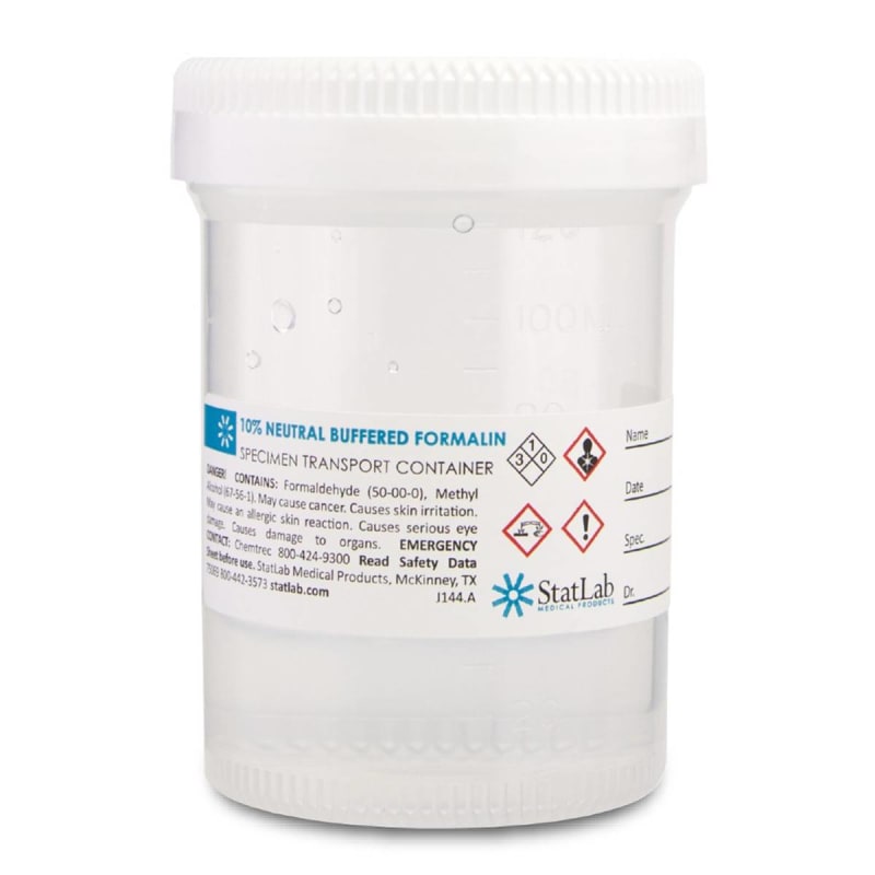 StatLab Medical Products StatClickâ„¢ Prefilled Formalin Container, 60 mL Fill in 120 mL StatLab Medical Products StatClickâ„¢ Prefilled Formalin Container, 60 mL Fill in 120 mL