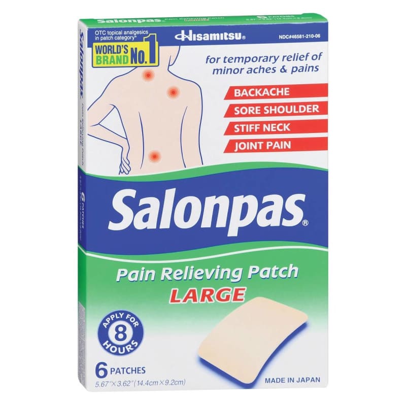 Emerson Healthcare SalonpasÂ® Pain Relieving Patches Large