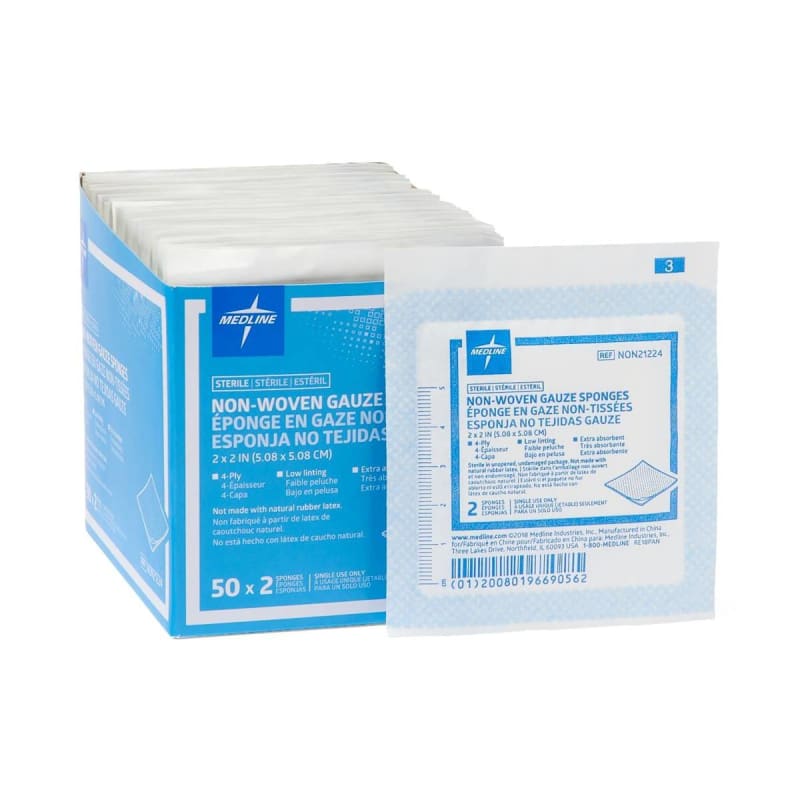 Medline Avant Gauze® Sterile Nonwoven Sponge, 2 x 2 Inch, 4-Ply Medline Avant Gauze® Sterile Nonwoven Sponge, 2 x 2 Inch, 4-Ply