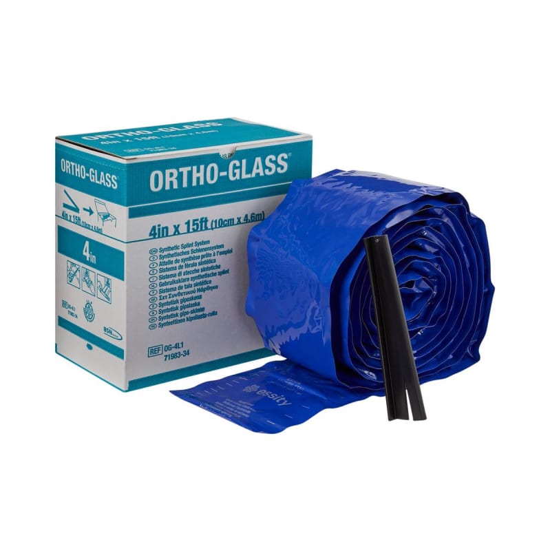 BSN Medical Ortho-Glass® Splint Roll, White, 4 Inch x 5 Yard BSN Medical Ortho-Glass® Splint Roll, White, 4 Inch x 5 Yard