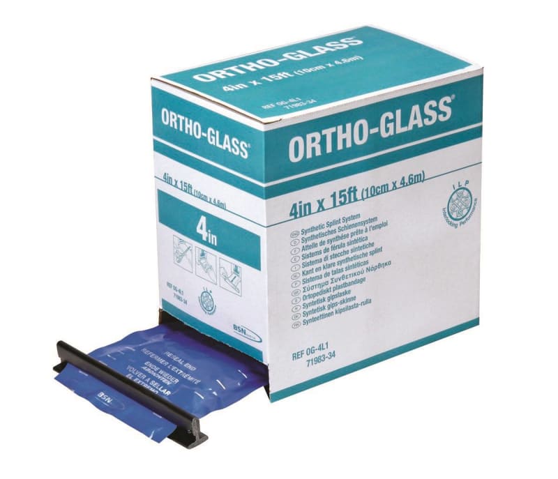 BSN Medical Padded Precut Splint ORTHO-GLASS® 4 X 15 Inch Fiberglass White BSN Medical Padded Precut Splint ORTHO-GLASS® 4 X 15 Inch Fiberglass White