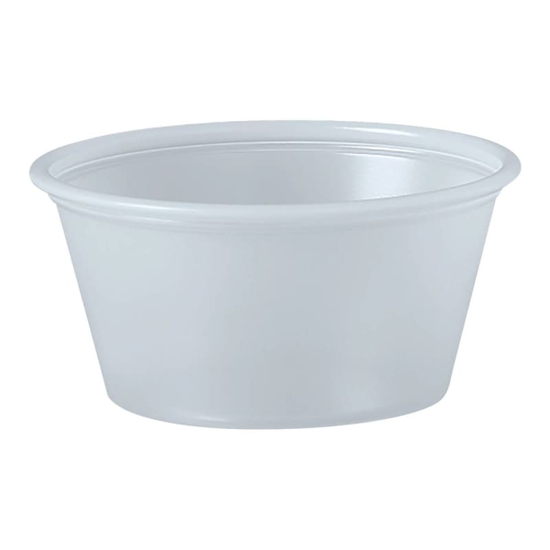 RJ Schinner Co Solo® Polystyrene Soufflé Cup, 2 oz. RJ Schinner Co Solo® Polystyrene Soufflé Cup, 2 oz.