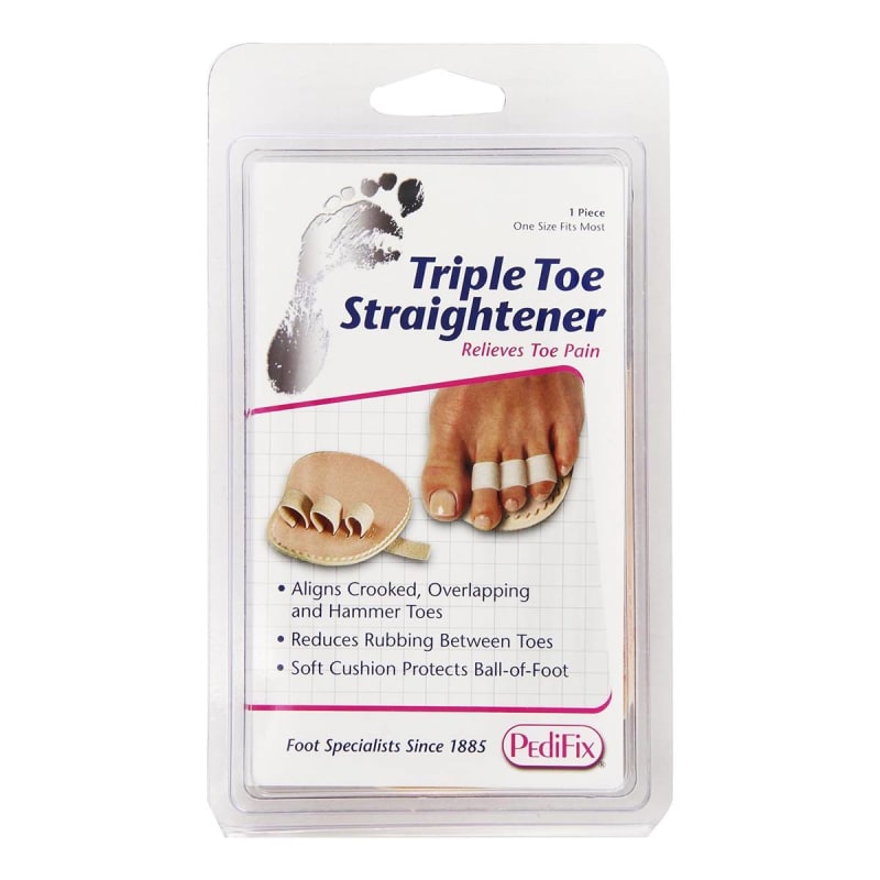 Pedifix Triple Toe Straightener PediFixÂ® One Size Fits Most Pull-On Right Foot