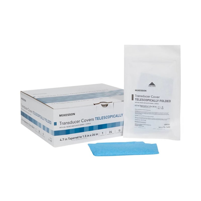 Ultrasound Transducer Cover Kit C-Core Medical 6 X 96 Inch Plastic Sterile Tapered