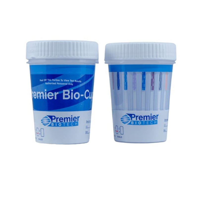 Premier Biotech Drugs of Abuse Test Kit Premier Bio-Cup AMP500, BAR300, BUP10, BZO300, COC150, FEN1, mAMP/MET500, MDMA500, MOR300, MTD300, OXY100, PCP25, THC50, TML10 Premier Biotech Drugs of Abuse Test Kit Premier Bio-Cup AMP500, BAR300, BUP10, BZO300, COC150, FEN1, mAMP/MET500, MDMA500, MOR300, MTD300, OXY100, PCP25, THC50, TML10