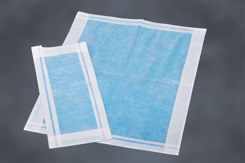 HK Surgical Procedure Underpad HK Super Absorbent 12 W X 31 L Inch Blue / White NonSterile HK Surgical Procedure Underpad HK Super Absorbent 12 W X 31 L Inch Blue / White NonSterile