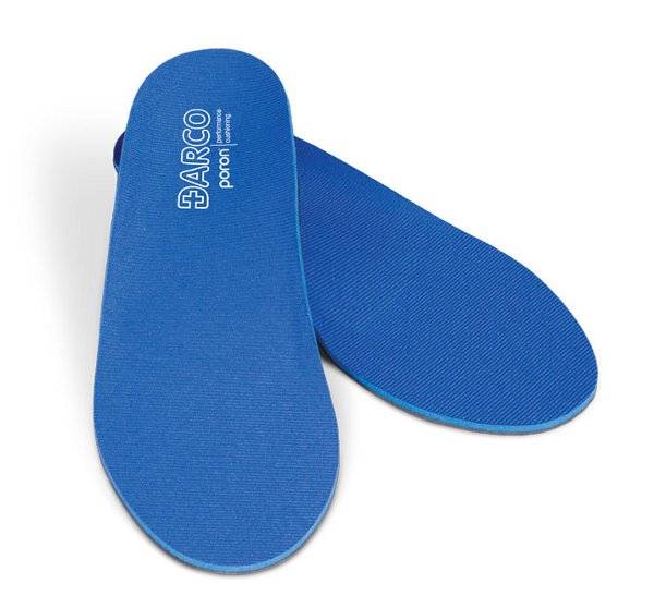 Darco International Orthotic Insole DARCO ProMotionÂ® Plus EVA / Polyester / Polypropylene / PoronÂ® Women 11 to 11.5 / Men 9 to 9.5 Black / Blue