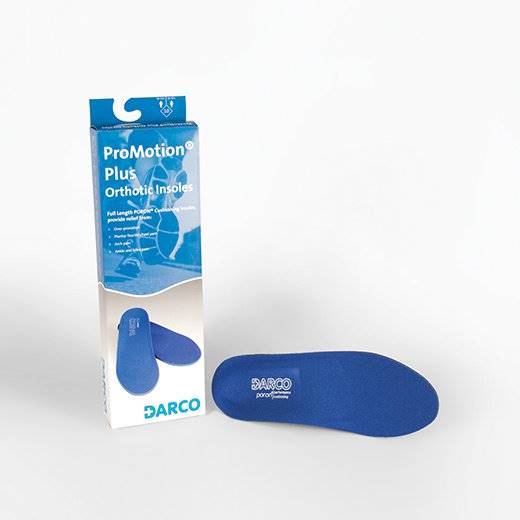 Darco International Orthotic Insole DARCO ProMotion® Plus EVA / Polyester / Polypropylene / Poron® Women 12 to 12.5 / Men 10 to 10.5 Black / Blue Darco International Orthotic Insole DARCO ProMotion® Plus EVA / Polyester / Polypropylene / Poron® Women 12 to 12.5 / Men 10 to 10.5 Black / Blue