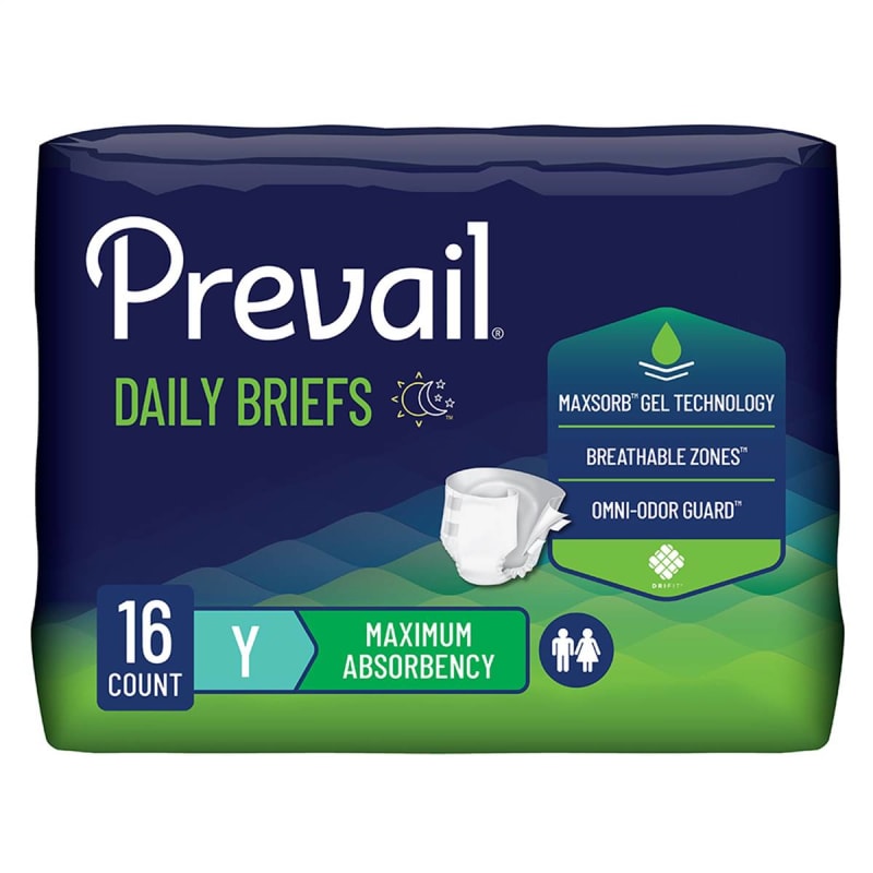 First Quality Products LLC PrevailÂ® Maximum Incontinence Brief, Extra Small (Youth)