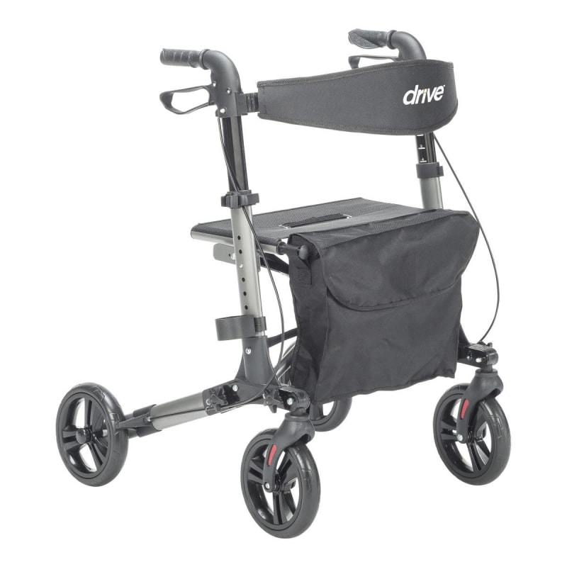 Drive DeVilbiss Healthcare driveâ„¢ Four Wheel Rollator, Blue