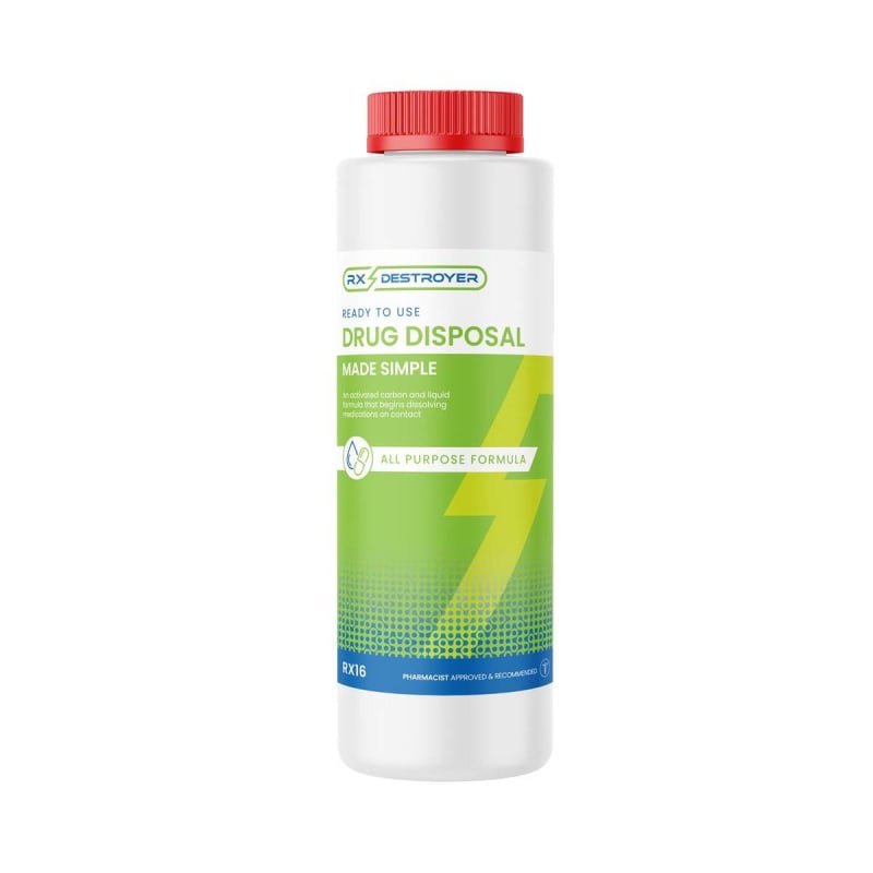 C2R Global Manufacturing Rx Destroyerâ„¢ Pharmaceutical Disposal System, 16-ounce bottle
