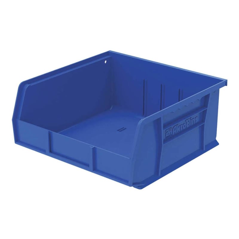 Uline Stackable Storage Bin UlineÂ® Blue Plastic 7 X 15 X 16-1/2 Inch