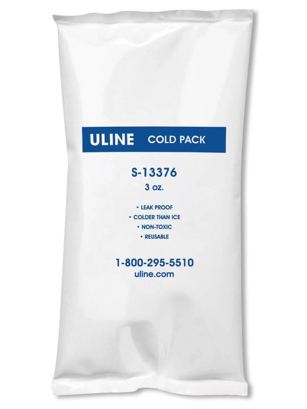 Uline Refrigerant Gel Pack, 3/4 x 2-3/4 x 5 Inch