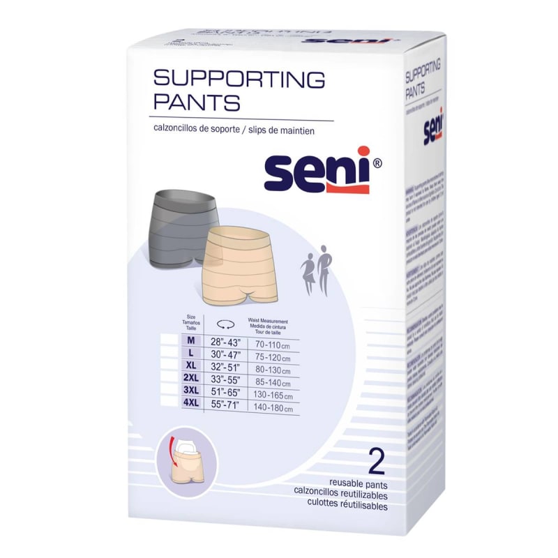 TZMO USA Inc Seni® Pull On Boxer Style Knit Pant, Medium, Unisex TZMO USA Inc Seni® Pull On Boxer Style Knit Pant, Medium, Unisex