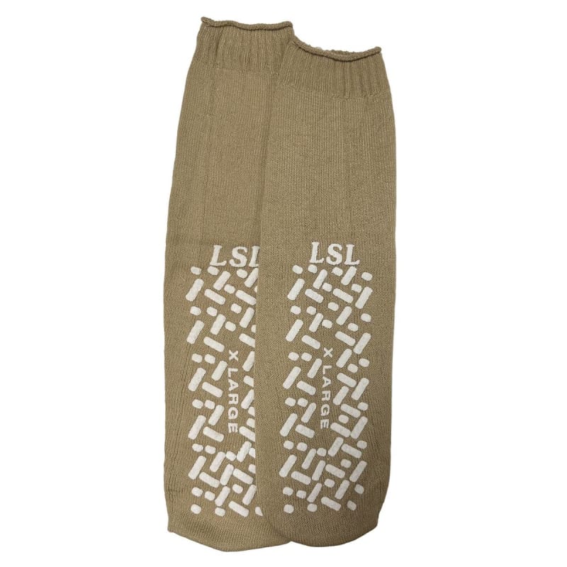 LSL Industries Slipper Socks Unisex Adult X-Large Single Tread Single Patient Use Beige LSL Industries Slipper Socks Unisex Adult X-Large Single Tread Single Patient Use Beige