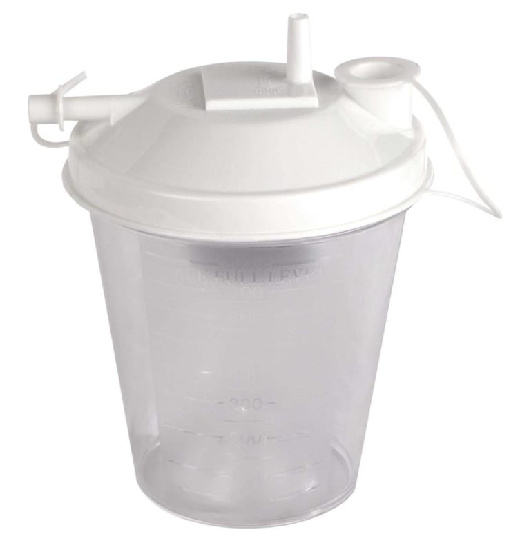 Allied Healthcare SchucoÂ® Suction Canister for use with SchucoÂ® 130 Aspirator Pumps, 800 mL